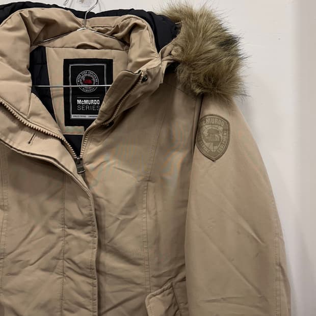 노스페이스 맥머도 시리즈 퍼 후드 쉐르파 패딩