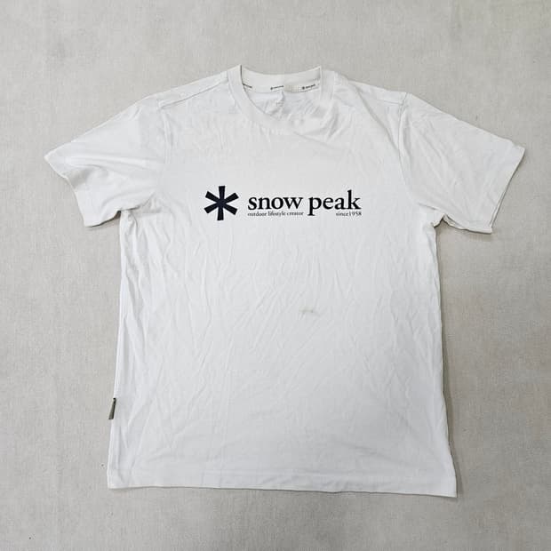 95 스노우피크 냉감 로고 반팔 티셔츠 0311Y