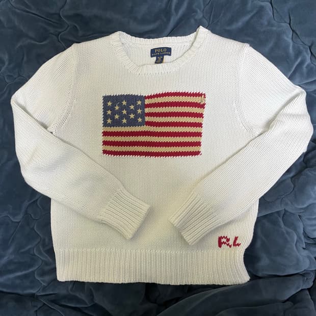 폴로 성조기 걸즈 니트 XL