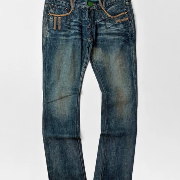 Selected 00's Y2K 페이딩 데님 팬츠