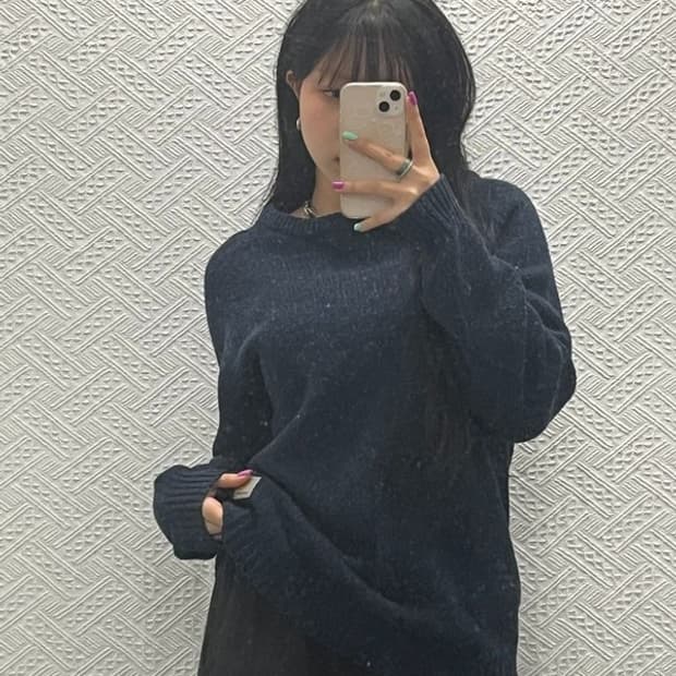 칼하트 WIP 앙글리스틱 캐주얼 오버핏 울 니트 M C06769