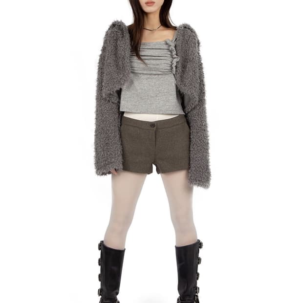 릿킴 윈터 로우 마이크로 쇼츠 블랙