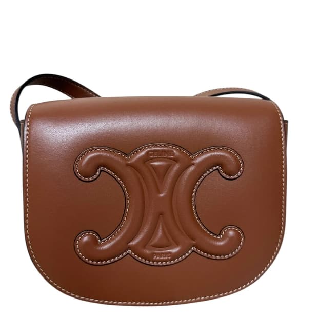 (미사용 새상품) 셀린느 트리옹프 풀코 숄더백 스무스 카프스킨