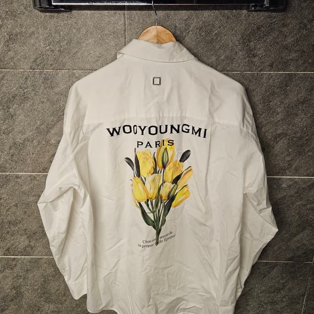 우영미 플라워 백로그 셔츠