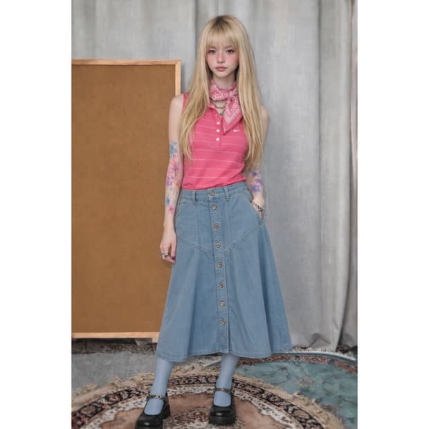 Nike Top + Kenzo Skirt + Scarp Cody Set