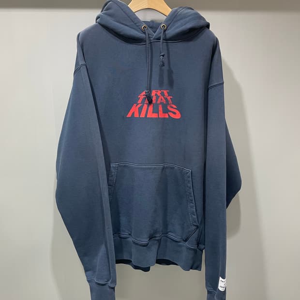 (정품/새상품) 갤러리 디파트먼트 남성 ATK 네이비 로고 후드