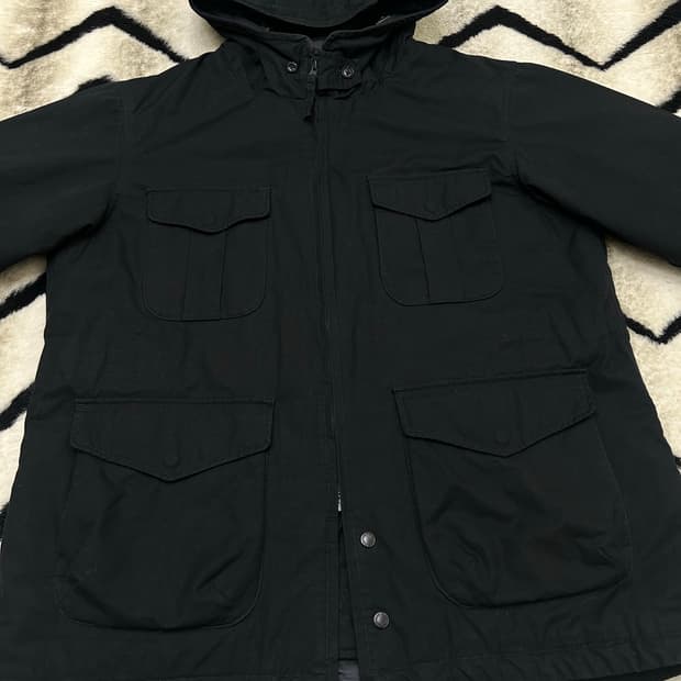 [L]유니클로x엔지니어드가먼츠 유틸리티 퍼프테크 자켓/블랙