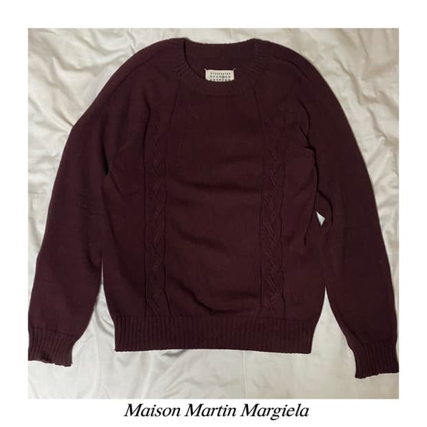 마틴 마르지엘라 모헤어 울 니트 크리스마스 아카이브 가디건