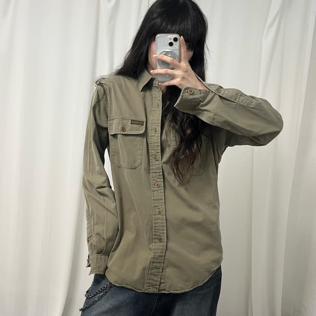Polo beige brown work shirt