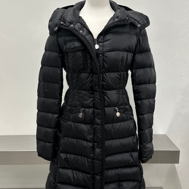 몽클레어 헤르민 블랙 롱 패딩 