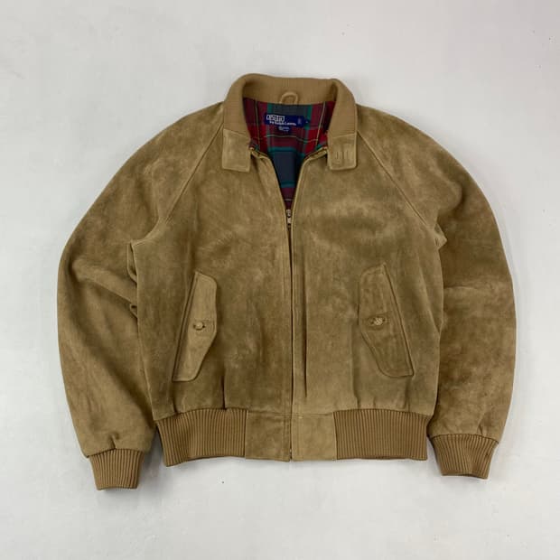 90s 폴로 스웨이드 헤링턴 자켓 (98)