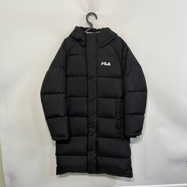 휠라 구스다운 롱패딩 90 남녀공용