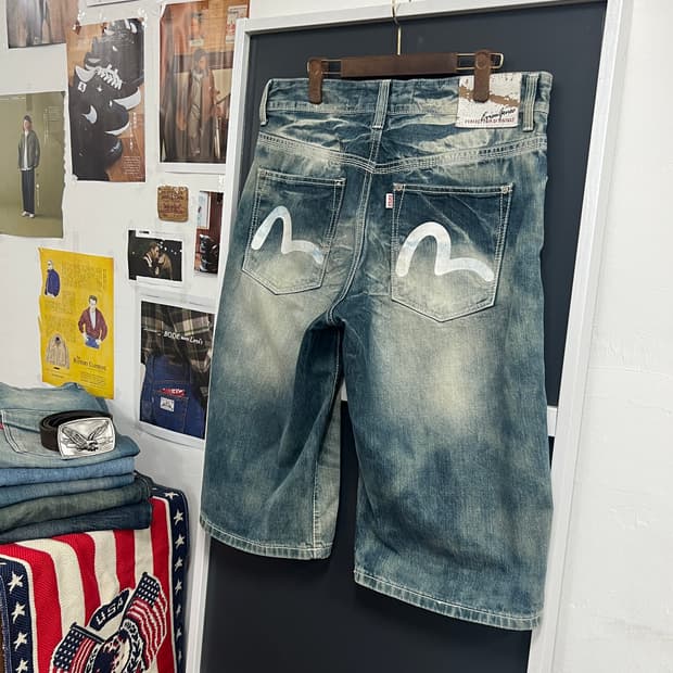 Evisu 에비수 스톤 워싱 데님 팬츠