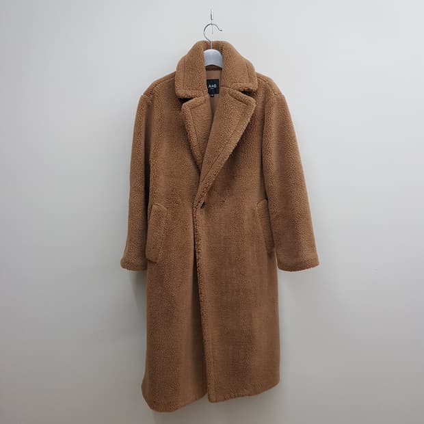 더엣지 테디베어 롱코트 66사이즈