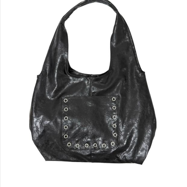 Tipssy eyelet big shopper bag 블랙