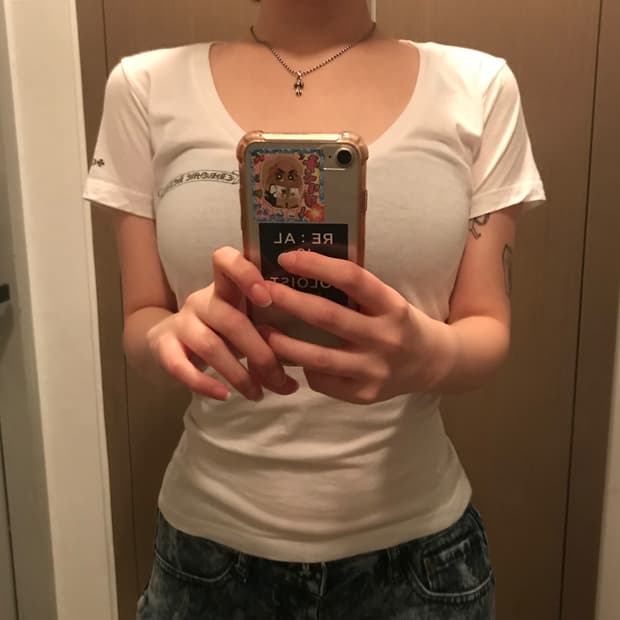 크롬하츠 브이넥 반팔