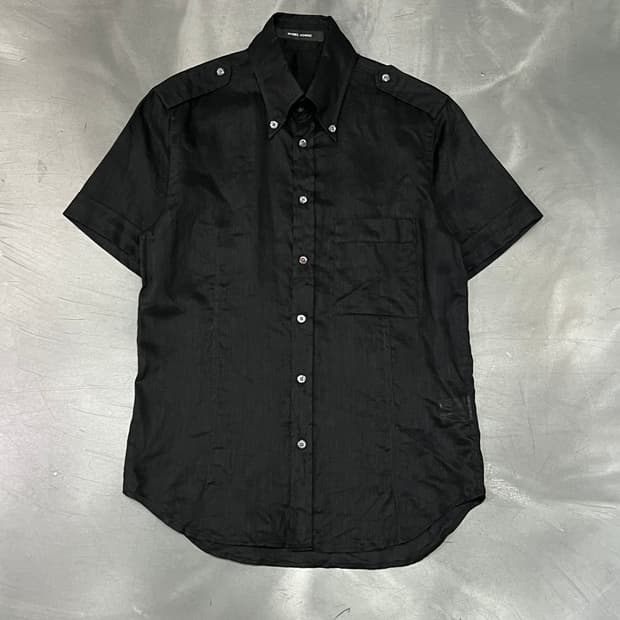  소니아리키엘 옴므 견장 린넨 하프 셔츠 y16174