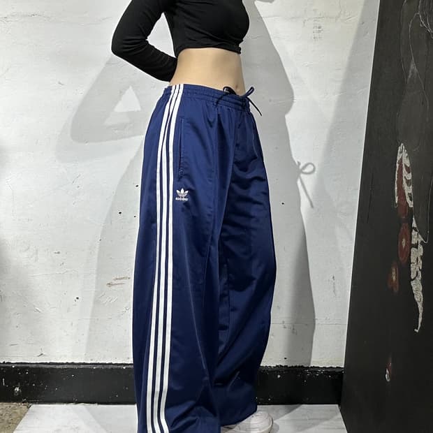 아디다스 네이비 새상품 파이어버드 추리닝 바지 트레이닝 팬츠 L