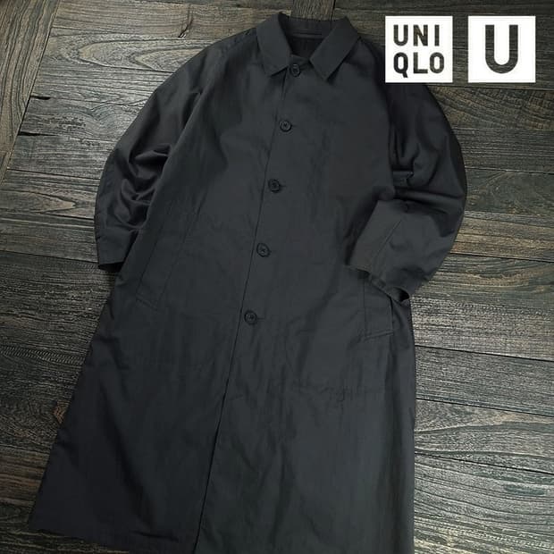 [유니클로 U 르메르] 트렌치 롱 맥코트 챠콜 M19445