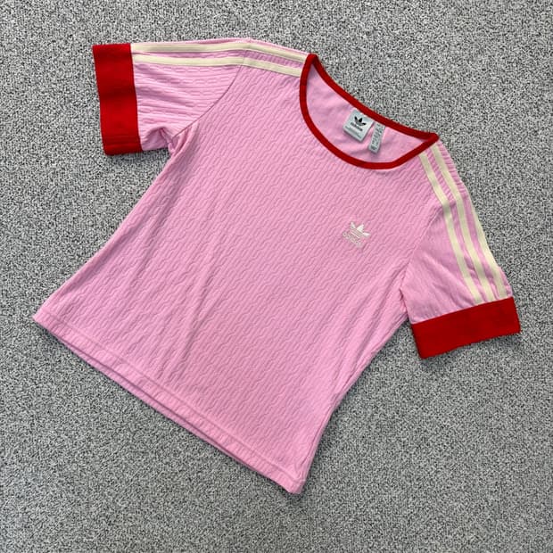 M 아디다스 여성 반팔 니트 0414J