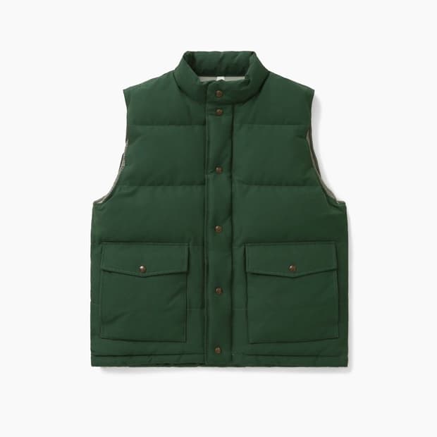 [M] 카키스 트레일 덕 다운 베스트 포레스트 그린