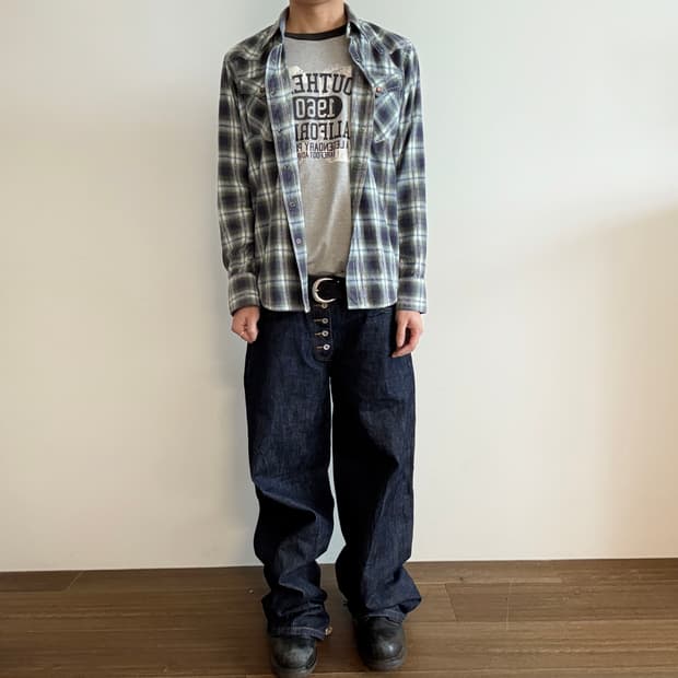 BACK NUMBER Western Plaid Check 