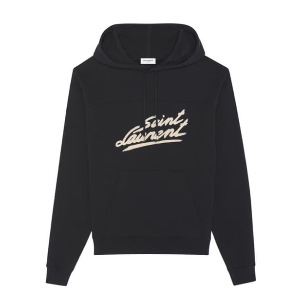생로랑 50S 시그니쳐 후드 블랙 L