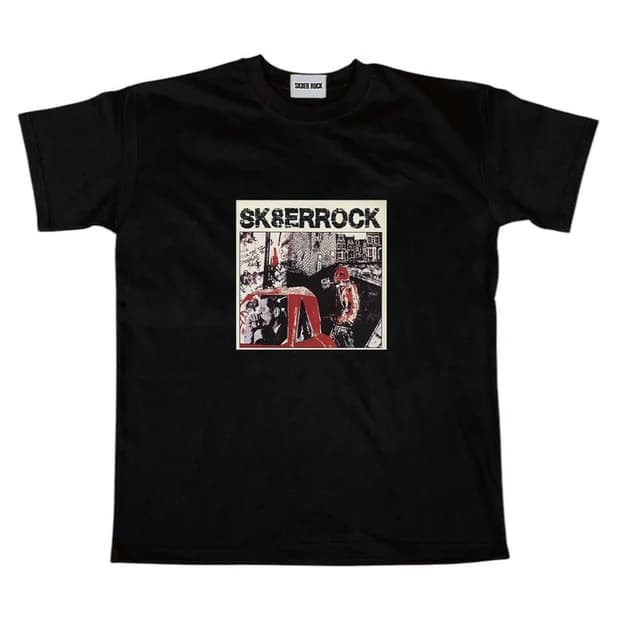 Dirty Graffiti T-shirt ((black))