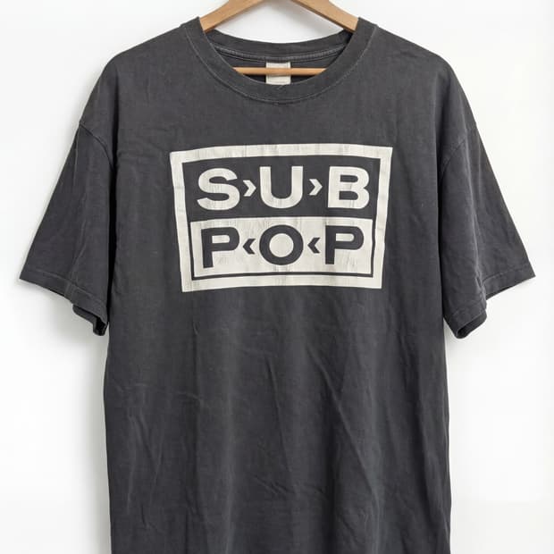 SUB POP 로고 티셔츠 (L)