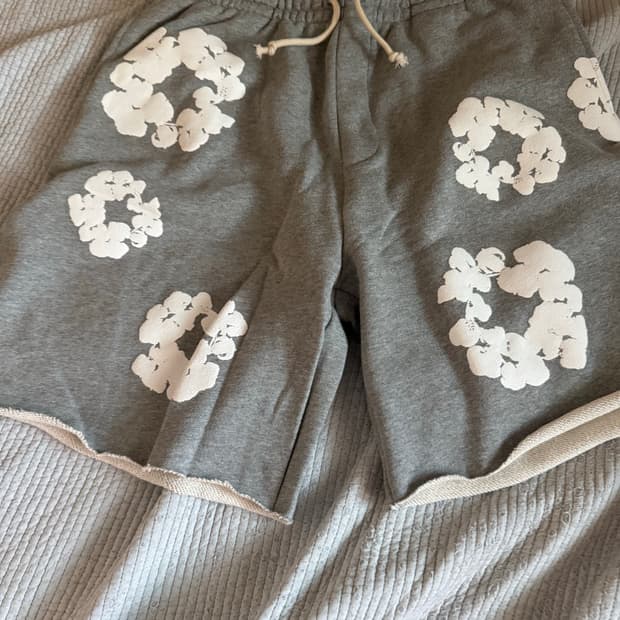 급처)데님 티어스 회색 반바지 새상품