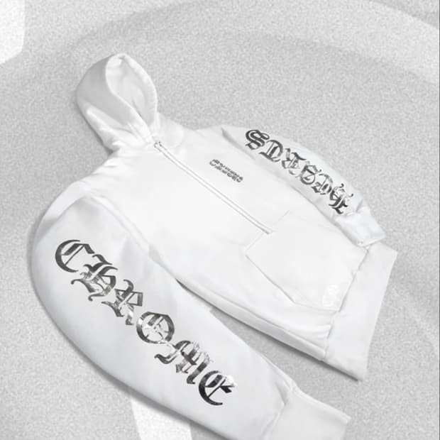크롬하츠 호일 후디 화이트 Chrome Hearts foil hoodie