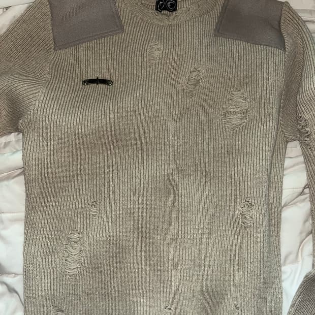 떠그클럽 패치 니트 1사이즈