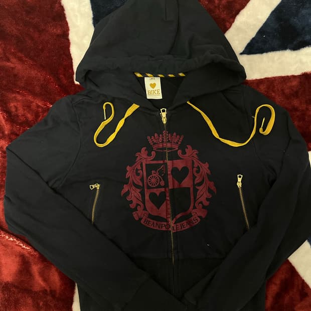 빈폴 진 BIKE 크롭탑 후드집업 90