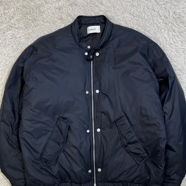 키뮤어 릴렉스드 패디드 바이커 점퍼/#2679