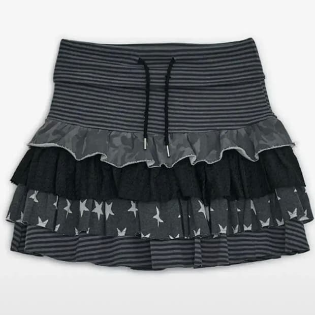 허그유어스킨 캉캉 레이어드 스커트