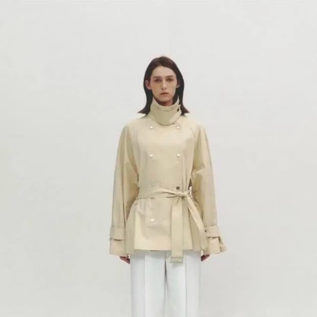 새상품)누아르나인 하프 트렌치 코트