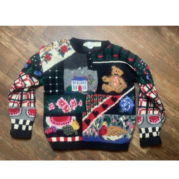 빈티지 울100퍼니트 곰돌이 니트 수박니트 하트니트 크리스마스니트 모리