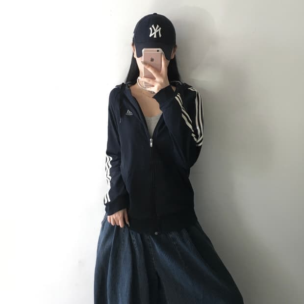 아디다스 삼선 후드집업