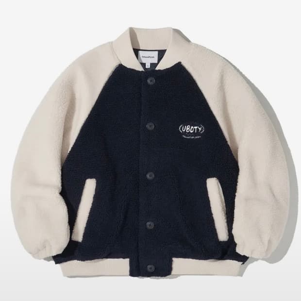 어반디타입 패디드 플리스 바시티 자켓 S