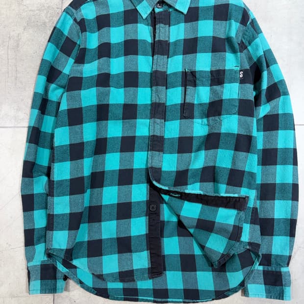 10s 스투시 플란넬 셔츠
