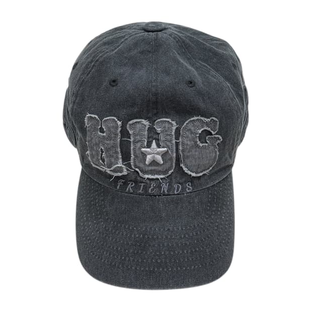 허그유어스킨 허그 프렌즈 캡 모자 차콜
