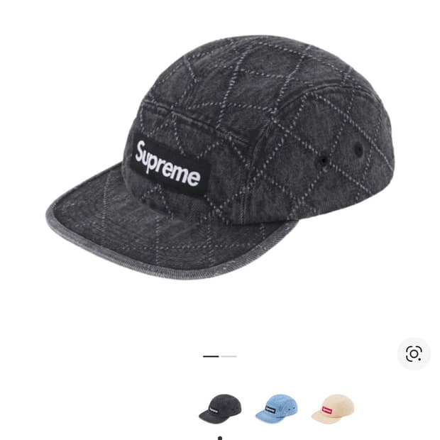 슈프림 데님 캠프캡 (블랙) 🔥