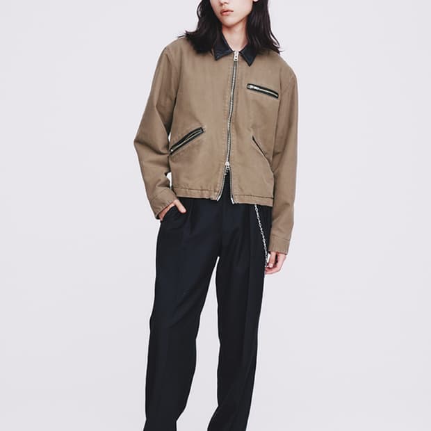 [M]토니웩 23FW 레더카라 워크자켓