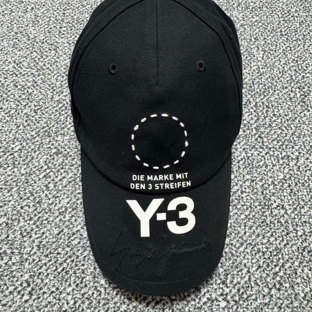 Y-3 아디다스X요지야마모토 블랙 볼캡 