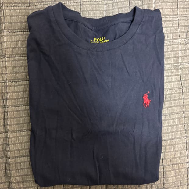 폴로 네이비 반팔티 S