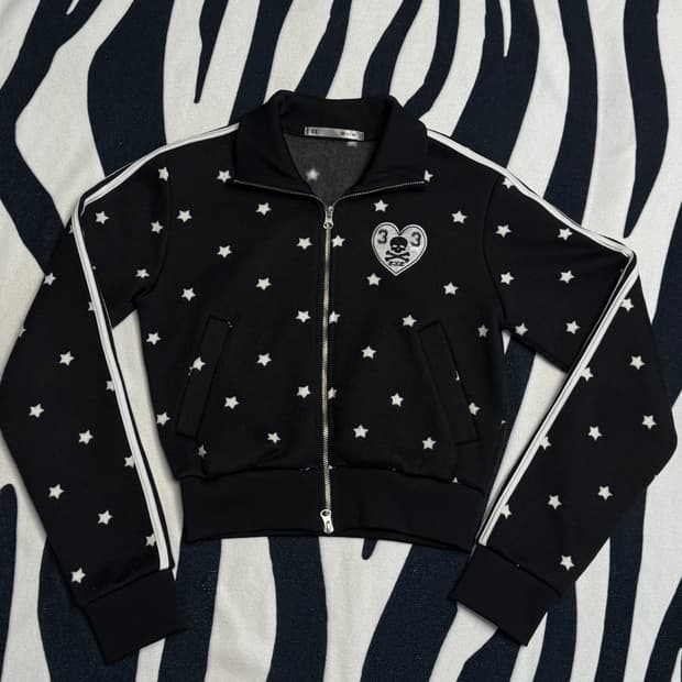 셋업이엑스이 스타 집업 블랙