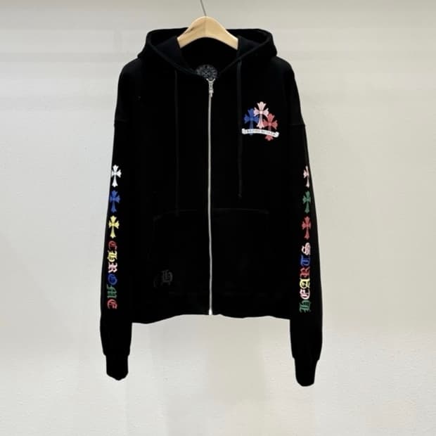 크롬하츠 멀티로고 후드집업 XL