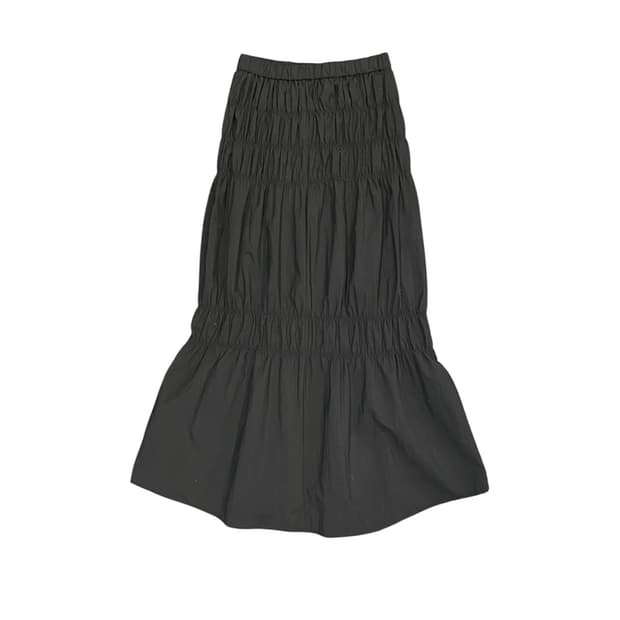 Japanese vtg 스모크 게더 롱스커트