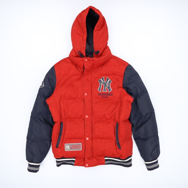 [100] MLB 뉴욕양키스 후드 바시티패딩자켓 1128HR1