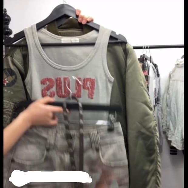 빈티지 항공점퍼 항점 코디세트 큐빈티지 큐빈